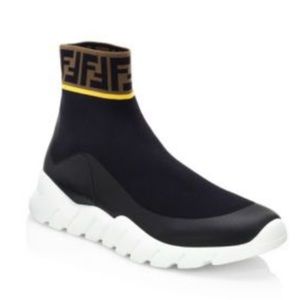Fendi Logo Sock Runner 10 US